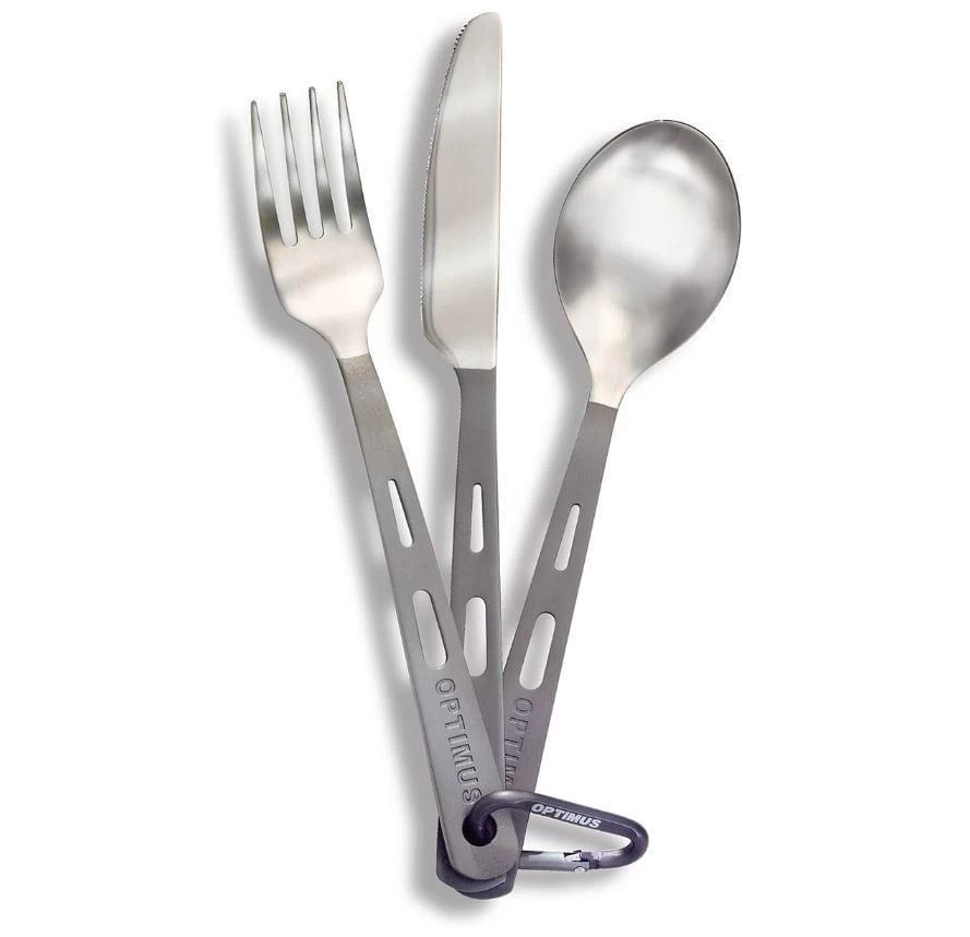 Optimus Titanium 3-Piece Cutlery Set 3 Optimus Titanium 3-Piece Cutlery Set