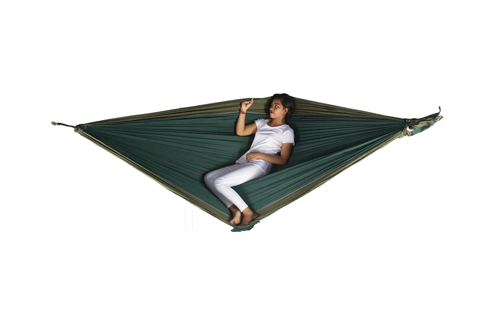 Ticket To The Moon Original Double Hangmat Donkergroen 5 Ticket To The Moon Original Double Hangmat Donkergroen - Afbeelding 3