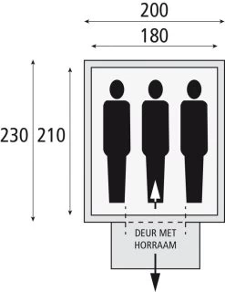 DWS Texas 180 - 3 Persoons Tent Groen 5 DWS Texas 180 - 3 Persoons Tent Groen -Camping Verkoop 74413 dws texas 180 3 persoons tent