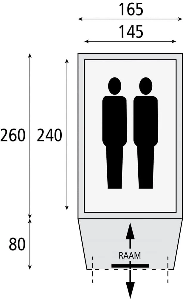 Safarica Hurricane M Pop Up - 2 Persoons Tent Grijs 4 Safarica Hurricane M Pop Up - 2 Persoons Tent Grijs - Afbeelding 2