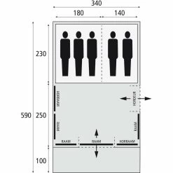 Bardani Spitfire 340 XL RSTC - 5 Persoons Tent Beige 27 Bardani Spitfire 340 XL RSTC - 5 Persoons Tent Beige -Camping Verkoop 74851 bardani spitfire 340 xl rstc 5 persoons tent