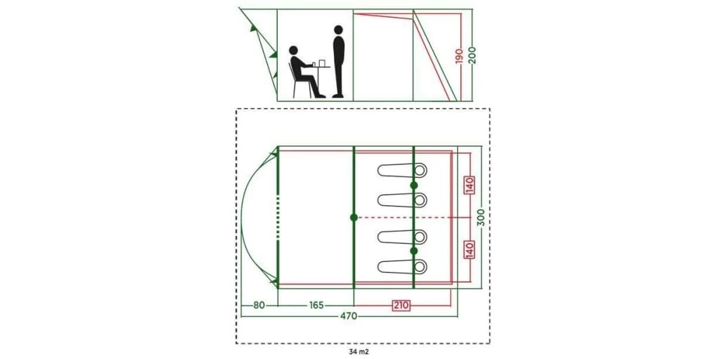 Coleman Aspen 4 - 4 Persoons Tent 6 Coleman Aspen 4 - 4 Persoons Tent - Afbeelding 4