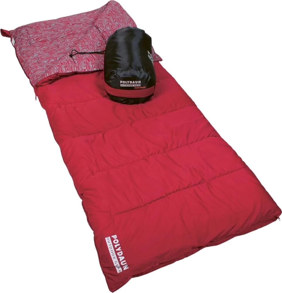 Polydaun Beach House Dekenslaapzak Rood 3 Polydaun Beach House Dekenslaapzak Rood