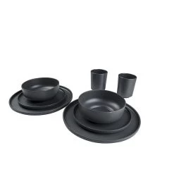 Bo-Camp Patom 16-delige Serviesset Donkergrijs 7 Bo-Camp Patom 16-delige Serviesset Donkergrijs -Camping Verkoop 79360 bo camp bc ind serviesset patom 16 dlg antraciet