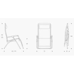 Lafuma RSX Clip Air Comfort XL Relaxstoel Bruin -Camping Verkoop 81296 lafuma rsx clip air comfort xl relaxstoel