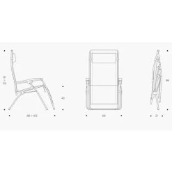 Lafuma RSX Clip Air Comfort Relaxstoel Zwart 10 Lafuma RSX Clip Air Comfort Relaxstoel Zwart -Camping Verkoop 81303 lafuma rsx clip air comfort relaxstoel