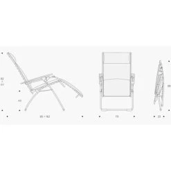 Lafuma Evolution Air Comfort Relaxstoel Donkergrijs -Camping Verkoop 81306 lafuma evolution air comfort relaxstoel