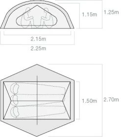 Exped Lyra III / 3 Persoons Tent -Camping Verkoop 84133 exped lyra iii 3 persoons tent