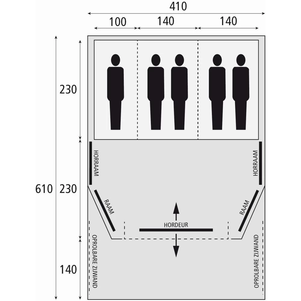 Bardani AirWave 410 DeLuxe TC AIR - 5 Persoons Opblaastent 6 Bardani AirWave 410 DeLuxe TC AIR - 5 Persoons Opblaastent - Afbeelding 4