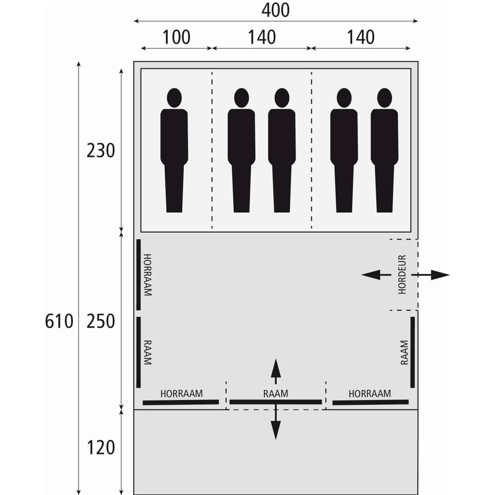 Bardani Spitfire 400 XL RSTC - 5 Persoons Tent 4 Bardani Spitfire 400 XL RSTC - 5 Persoons Tent - Afbeelding 2