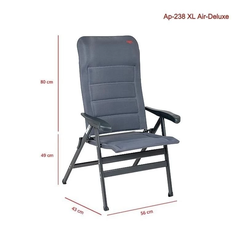 Crespo AP-238 XL Air-Deluxe Campingstoel Blauw 14 Crespo AP-238 XL Air-Deluxe Campingstoel Blauw - Afbeelding 12