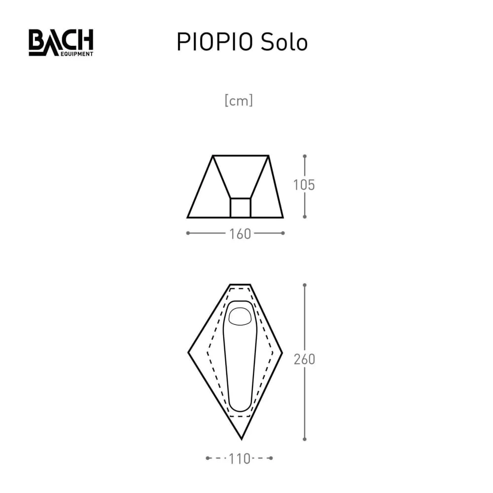 Bach PioPio Solo Tent UL Oranje 5 Bach PioPio Solo Tent UL Oranje - Afbeelding 4