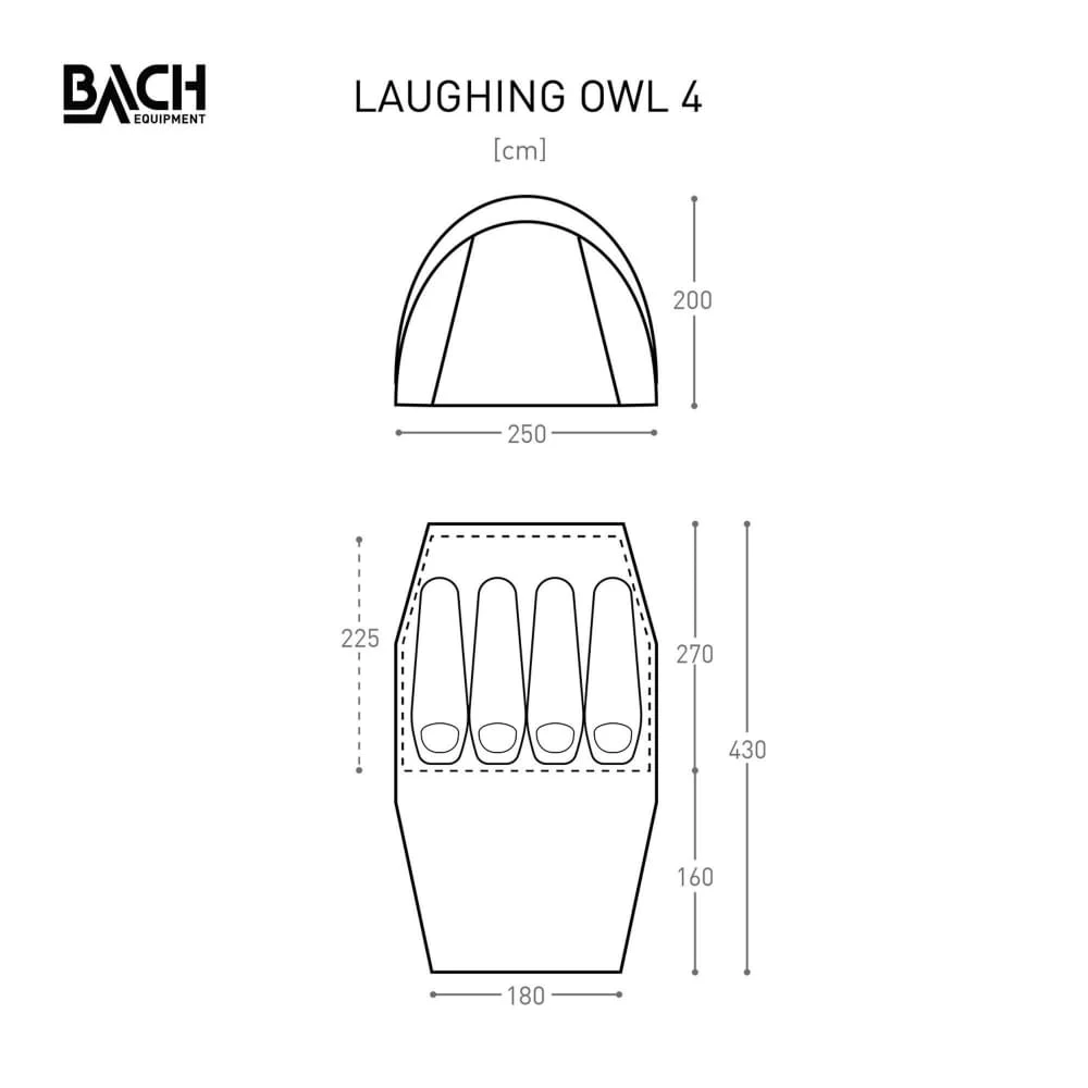 Bach Laughing Owl 4 / 4 Persoons Tent Donkergroen 8 Bach Laughing Owl 4 / 4 Persoons Tent Donkergroen - Afbeelding 6