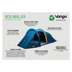 Vango Beta 350XL CLR / 3 Persoons Tent Blauw 9 Vango Beta 350XL CLR / 3 Persoons Tent Blauw -Camping Verkoop 96963 vango beta 350xl clr 3 persoons tent