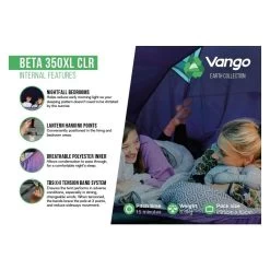 Vango Beta 350XL CLR / 3 Persoons Tent Blauw 10 Vango Beta 350XL CLR / 3 Persoons Tent Blauw -Camping Verkoop 96964 vango beta 350xl clr 3 persoons tent