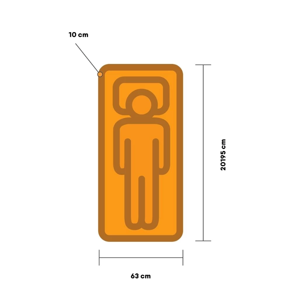 Campguru Beatle Stretch 10 Slaapmat Blauw 5 Campguru Beatle Stretch 10 Slaapmat Blauw - Afbeelding 3